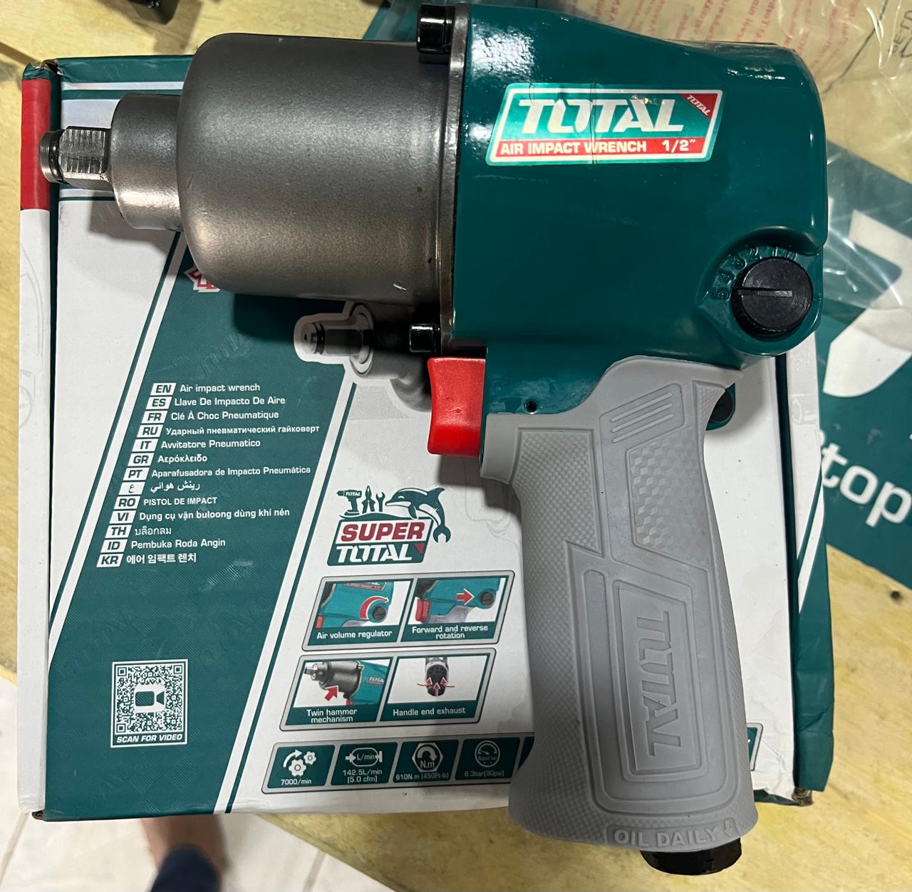 PISTOLA DE IMPACTO DE AIRE MARCA TOTAL 1/2 TAT40122